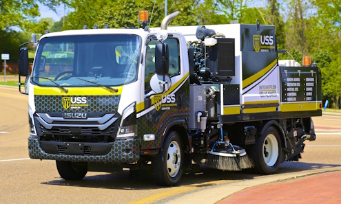 Sweeping truck equipment