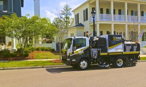 Sweeping truck equipment